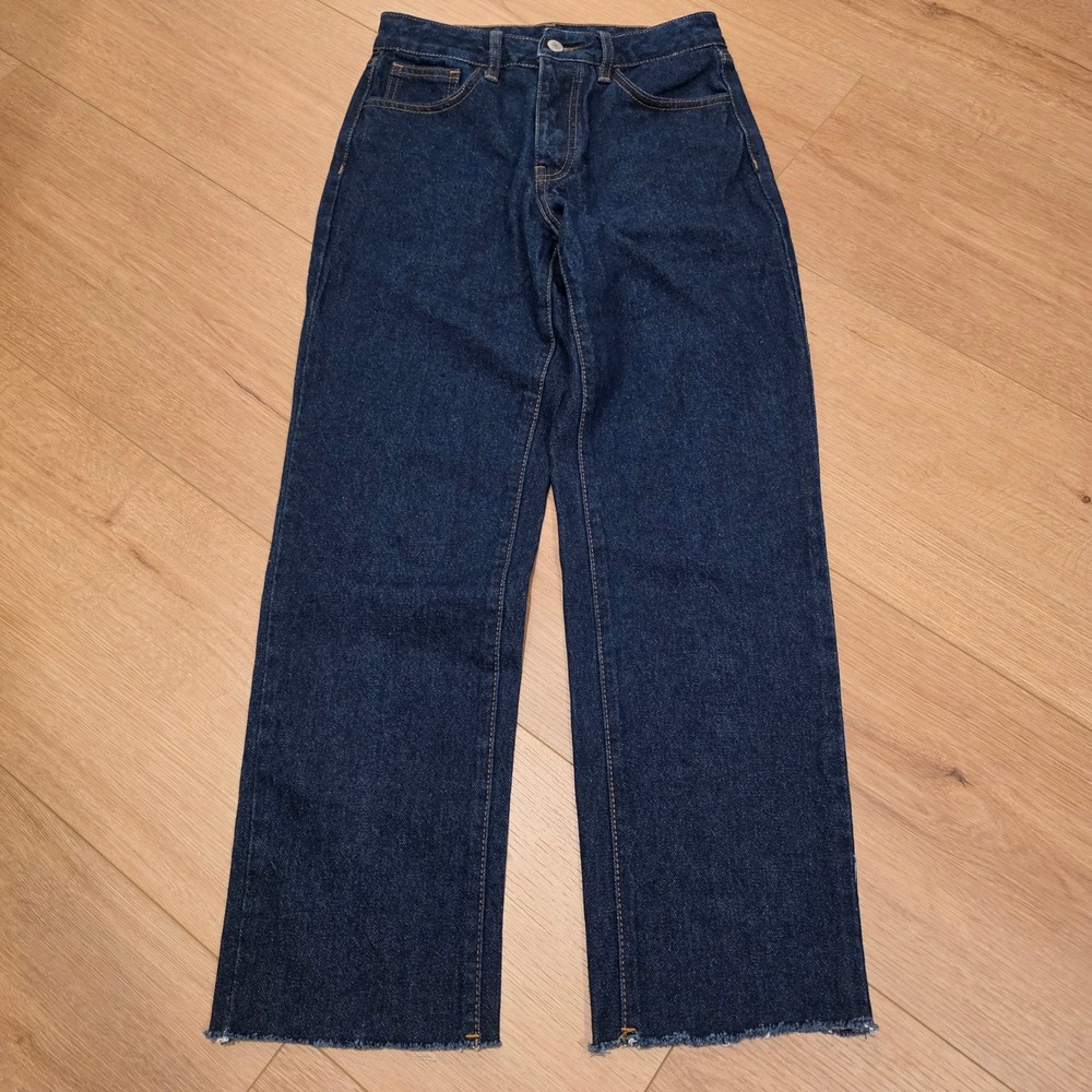 Brandy Melville Dark Wash Wide Leg Jeans